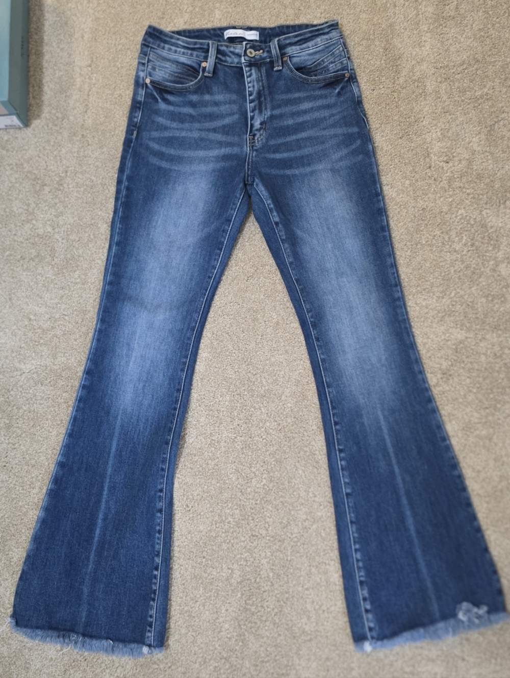 KanCan Blue Flare Women's Jeans - Picture 6 of 9